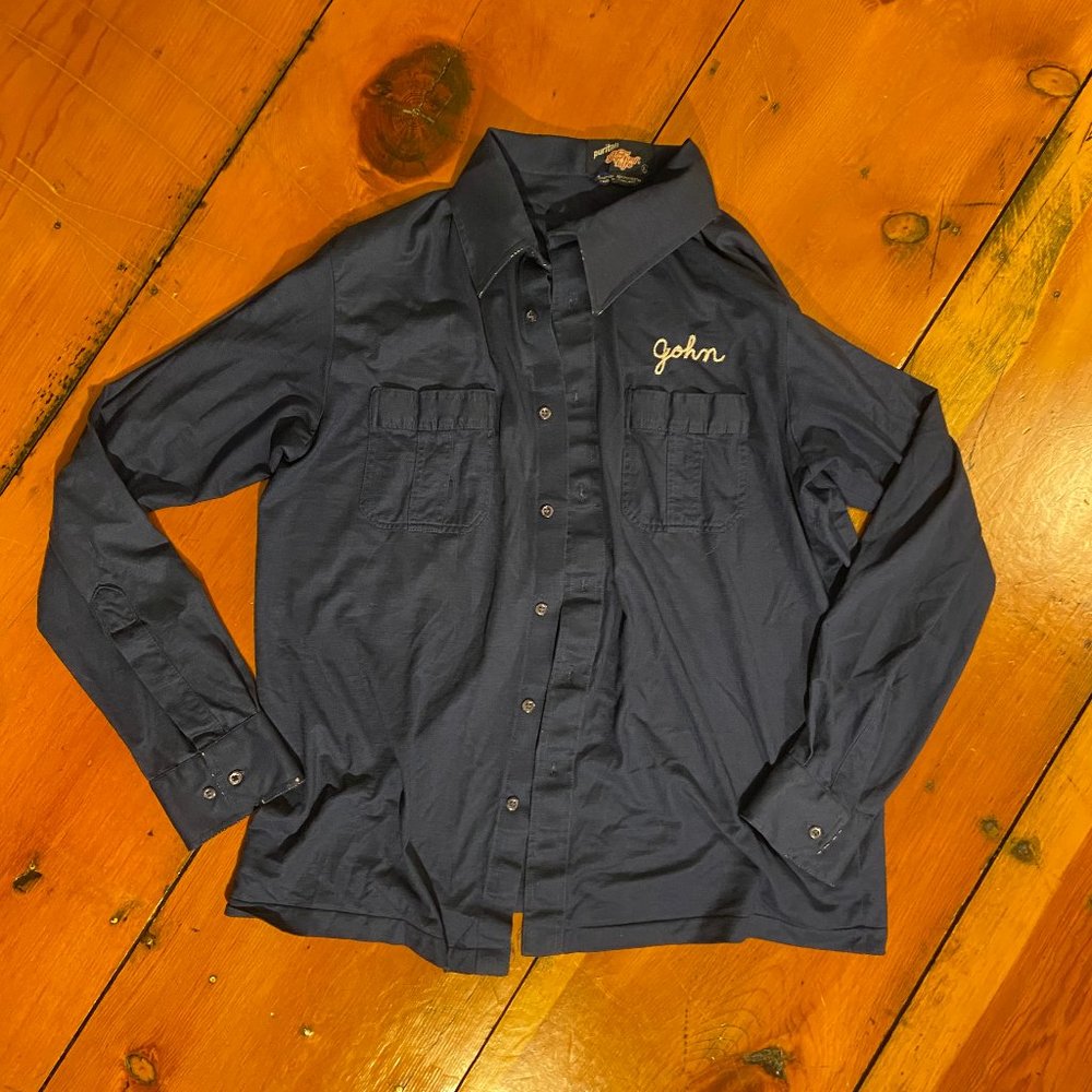 Vintage Monogrammed Button Down - image 1